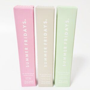 3pc( Vanilla +Pink Sugar+Sweet Mint)Summer Fridays Lip Butter Balm Conditioning
